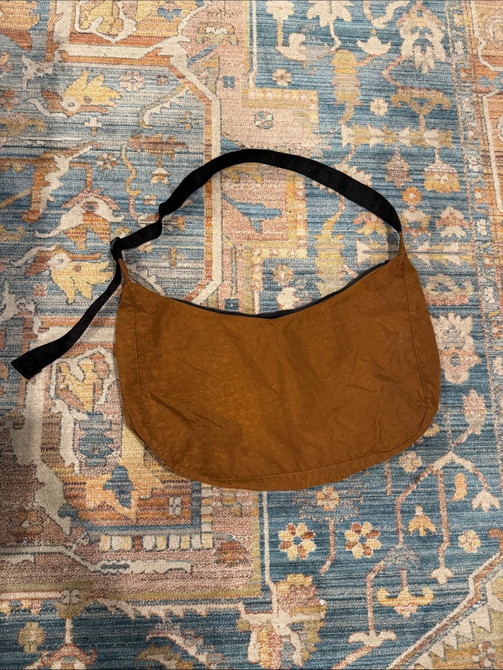 Baggu Large Nylon Crescent Bag - Brown - Picture 3 of 5